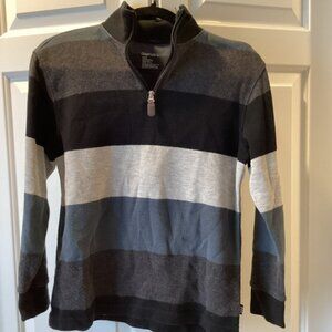 Gap Kids 1/4 Zip Sweater.  Striped design Size Youth Large 10